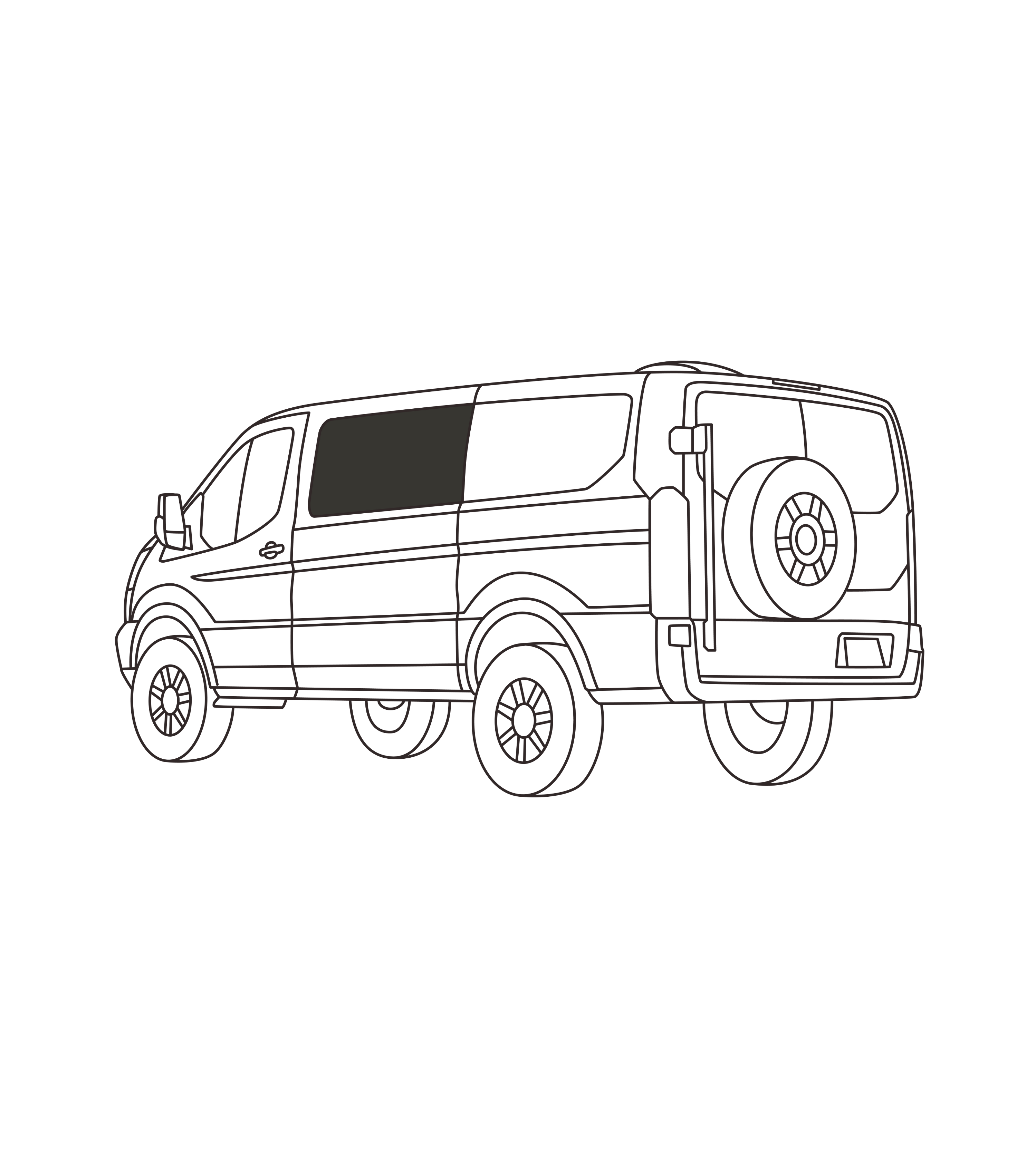 Fenêtre crew Transit (Toit bas)