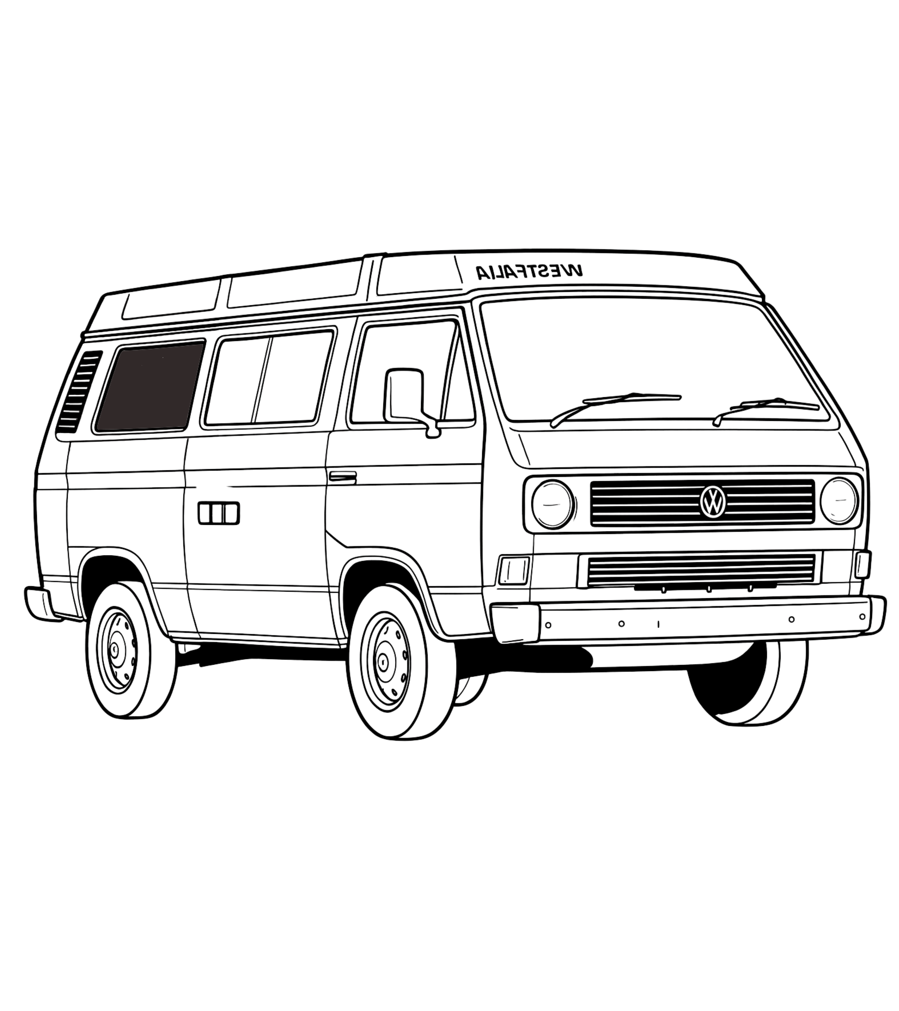 Fenêtres latérales (rangée 2) Volkswagen Vanagon 1980-1991 | Côté passager