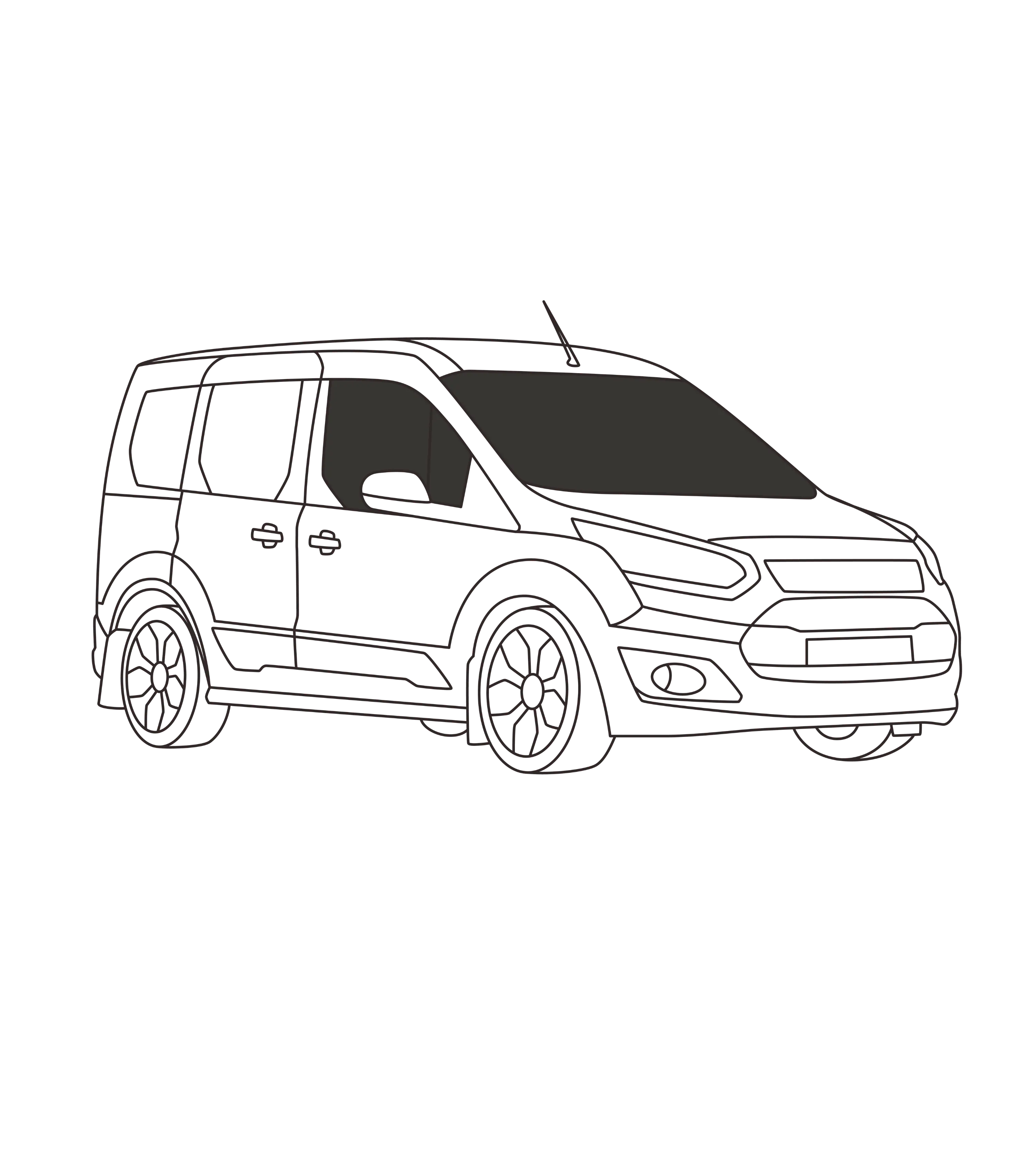 Cabine avant Transit Connect 2014+