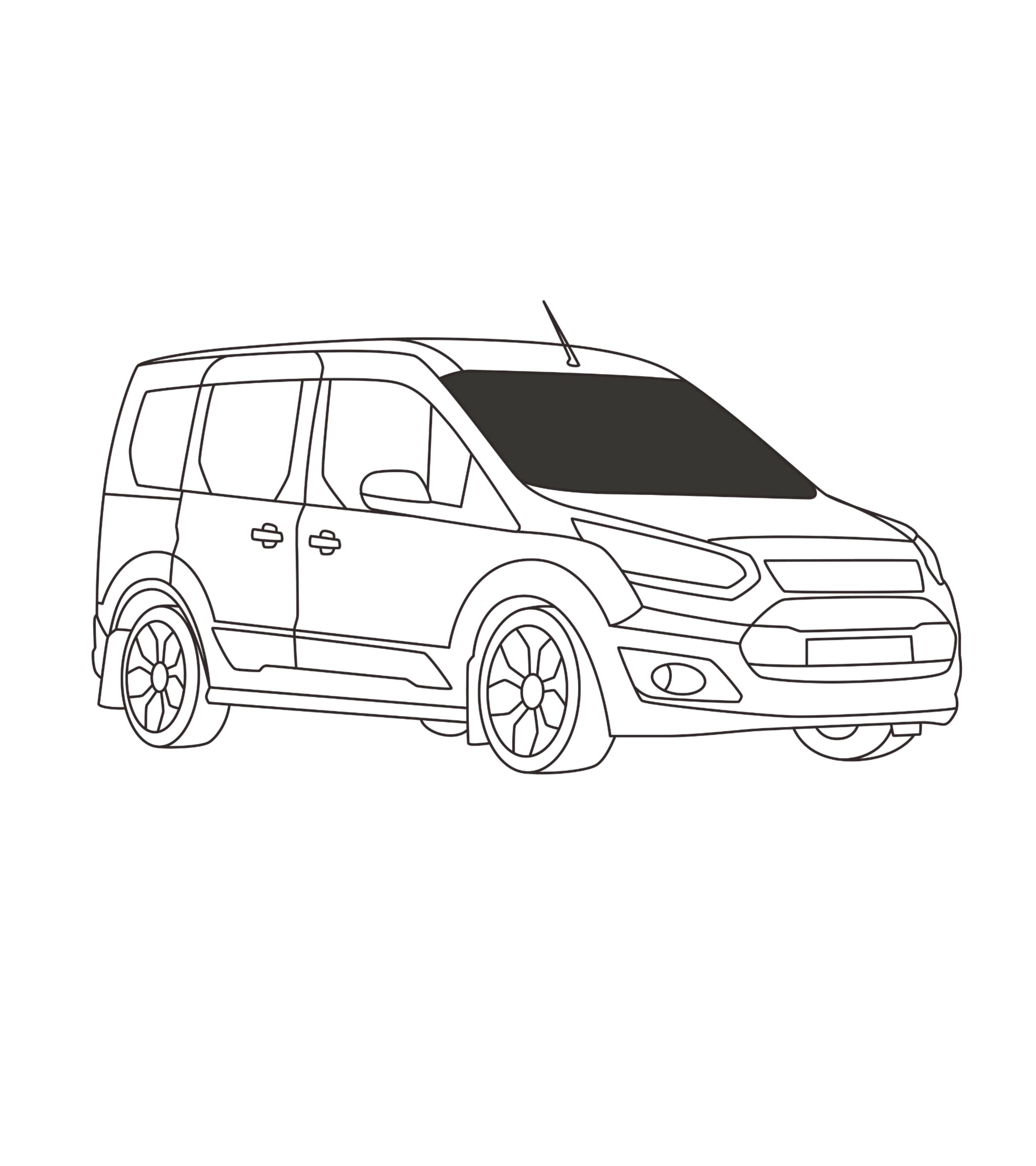 Pare-brise Transit Connect 2014+