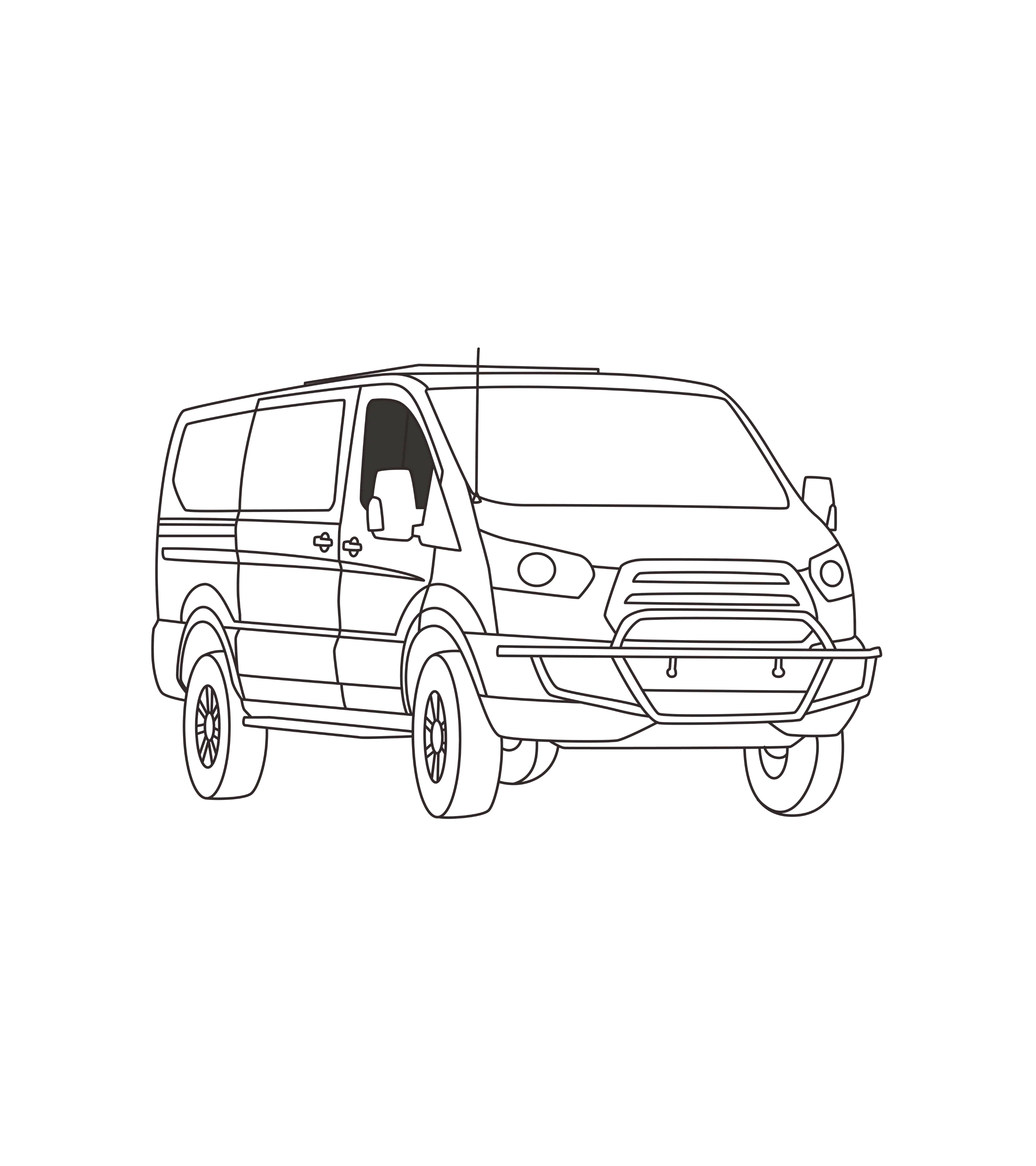 Portes avant Transit (Toit bas)