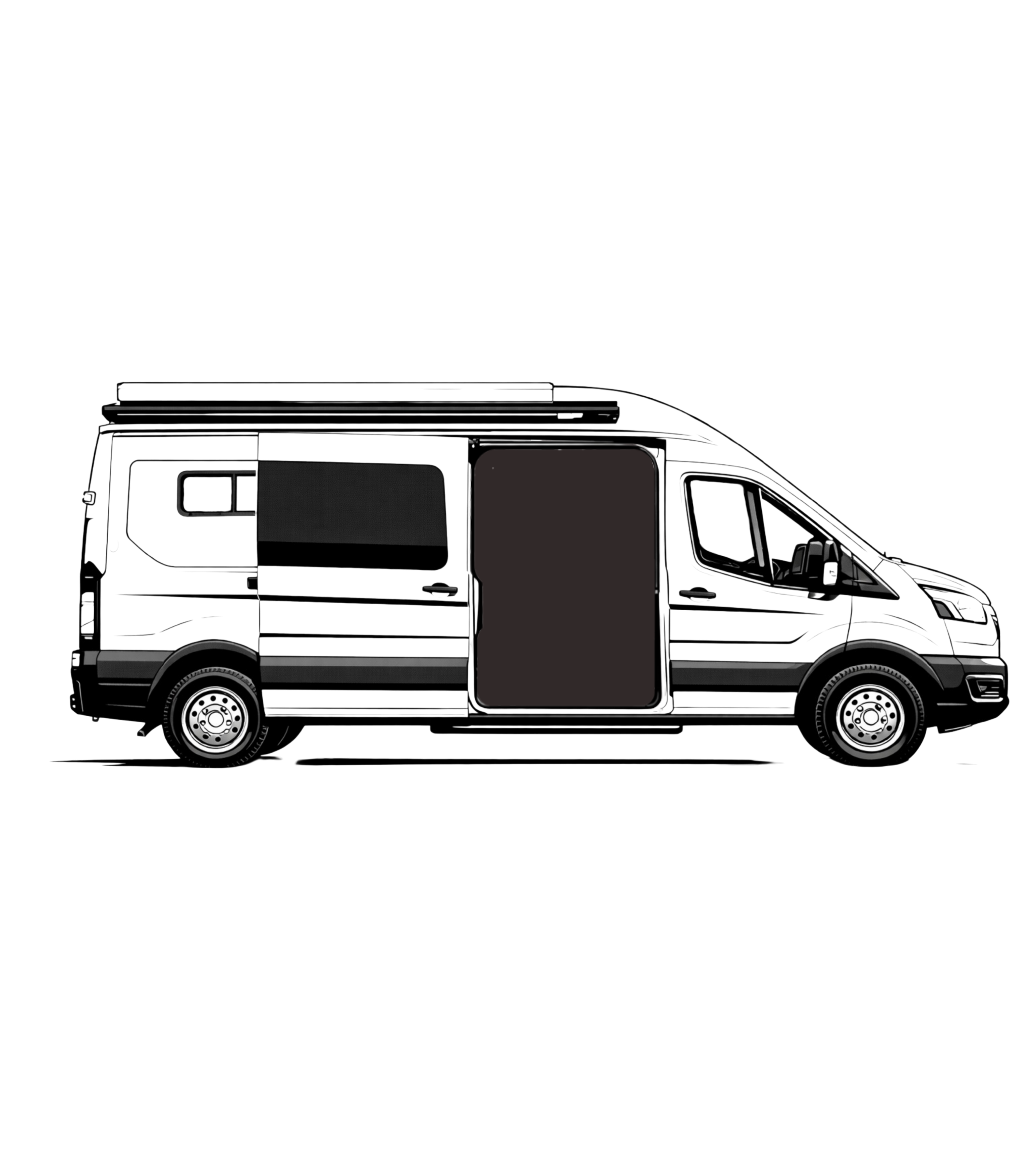 Moustiquaire porte latérale Transit