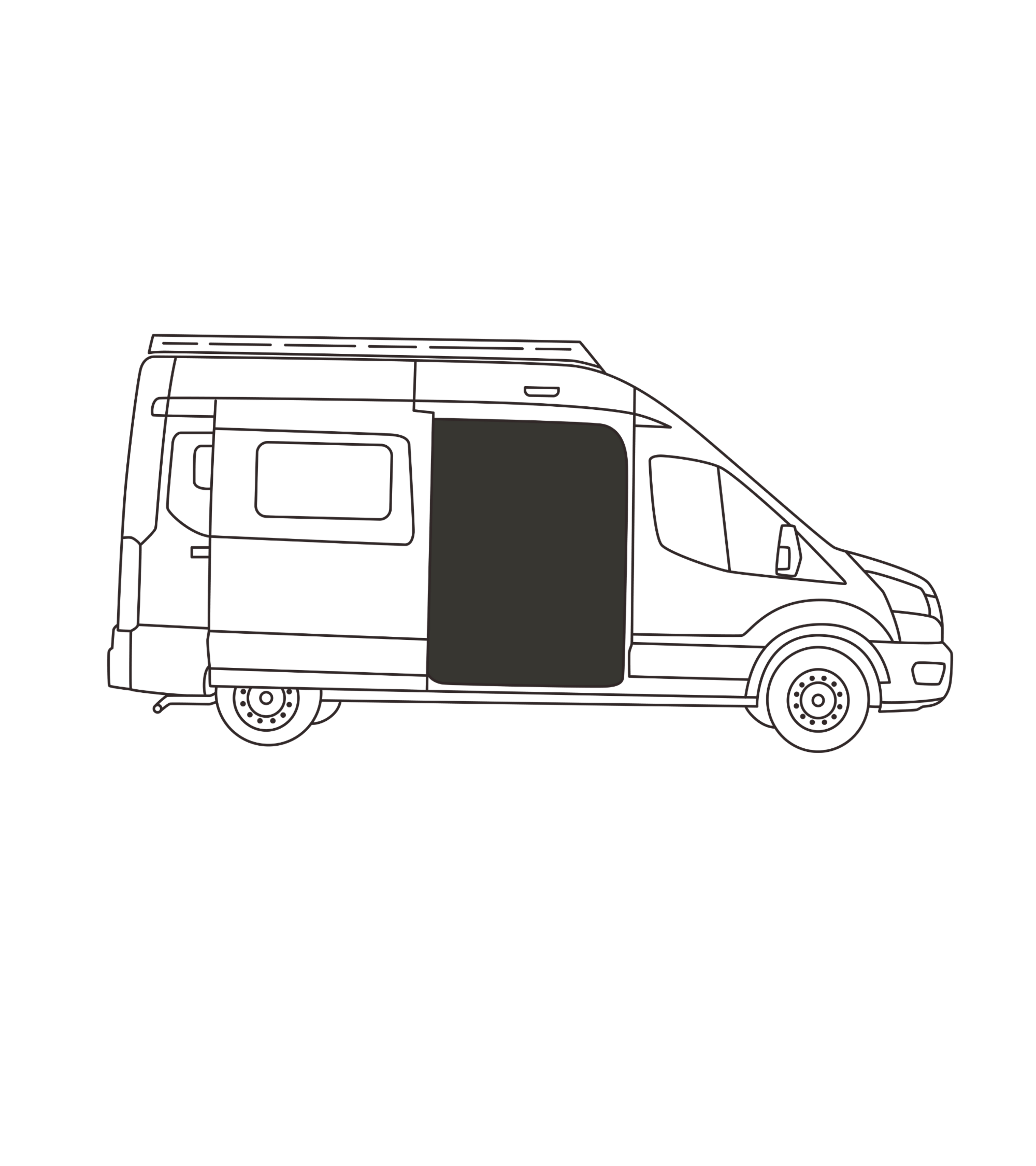 Moustiquaire porte latérale Sprinter 2007-2024