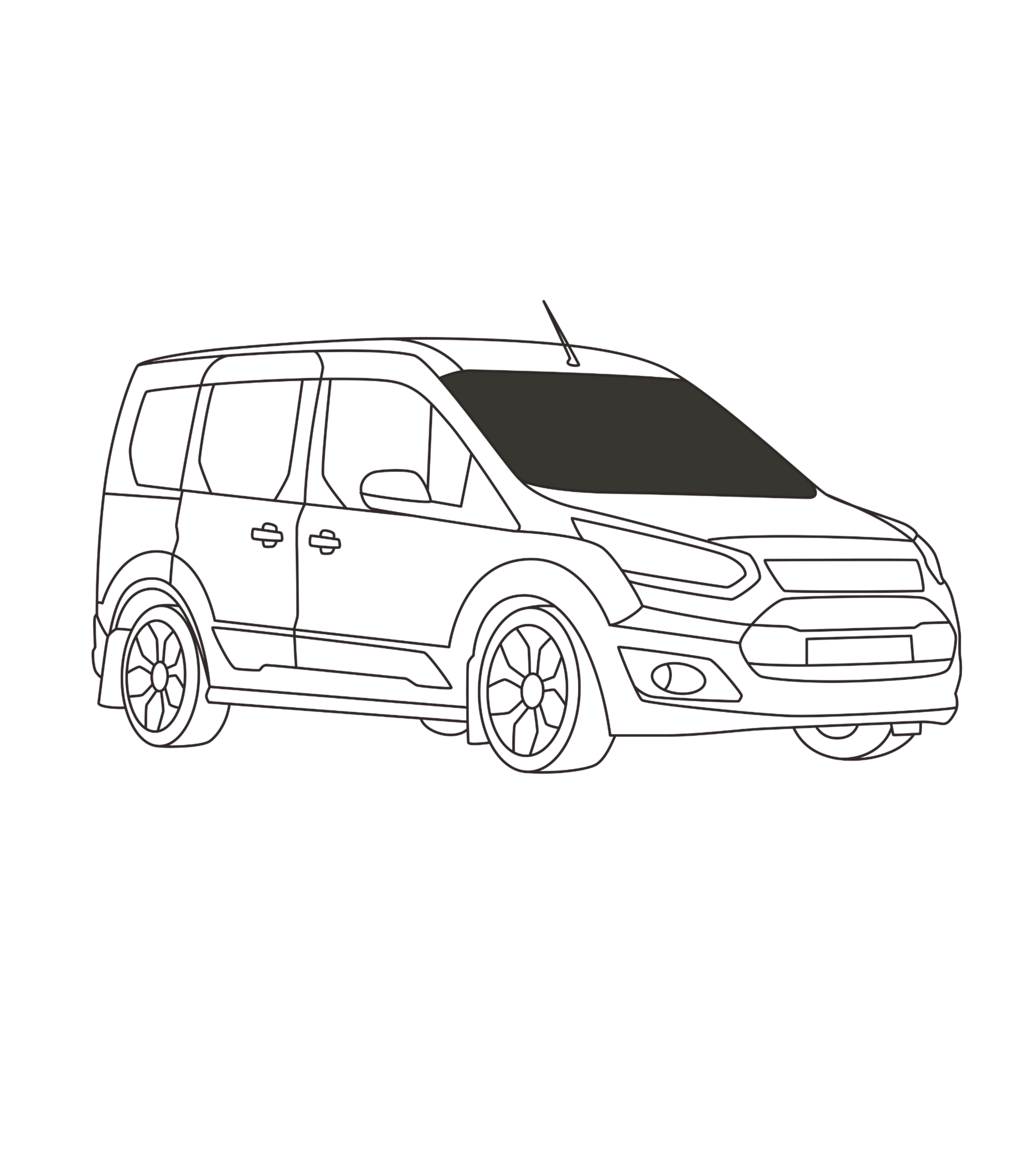 Pare-brise Transit Connect 2014+