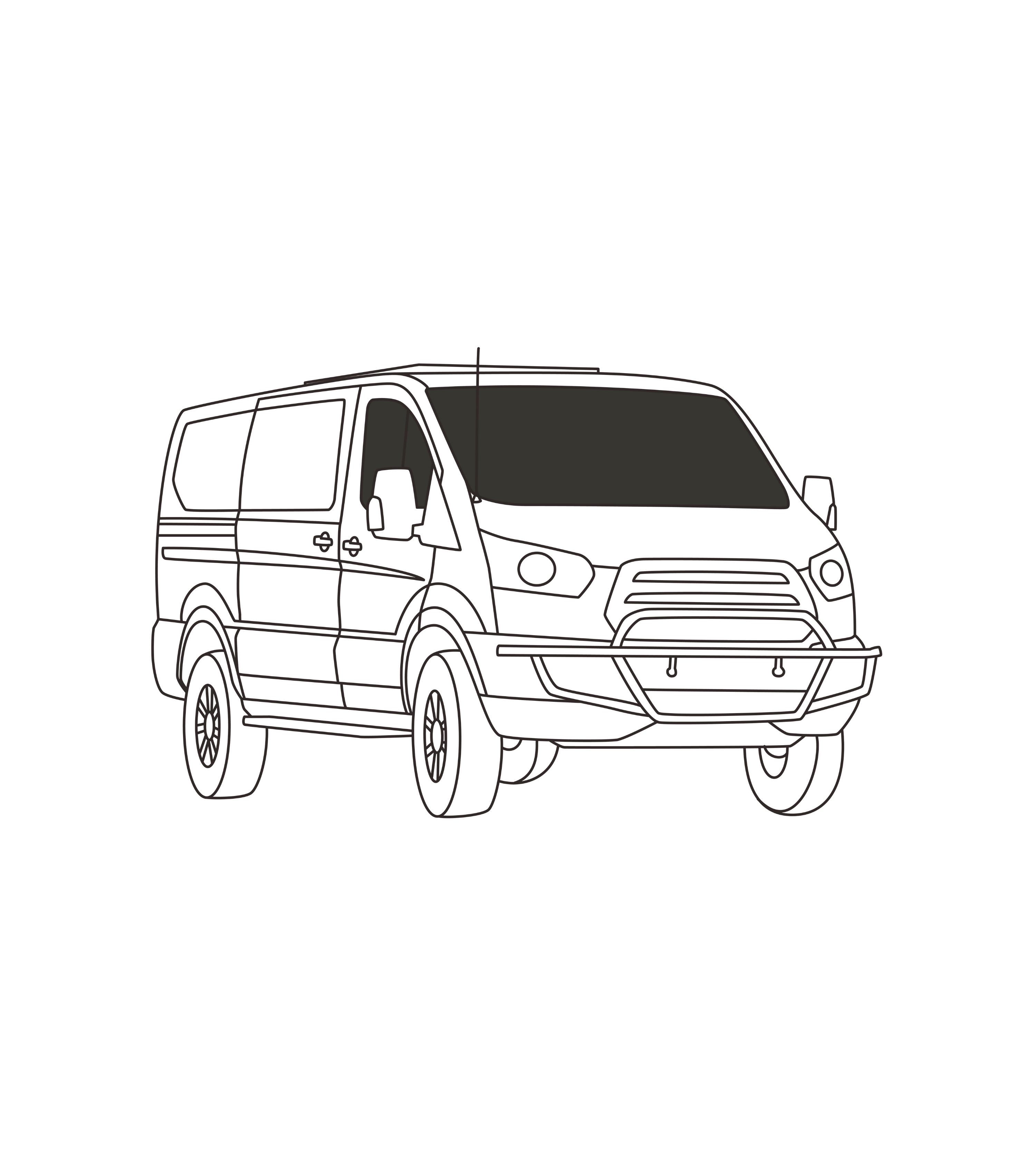 Cabine avant Transit (Toit bas)