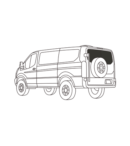 Fenêtres arrière Transit (Toit bas)