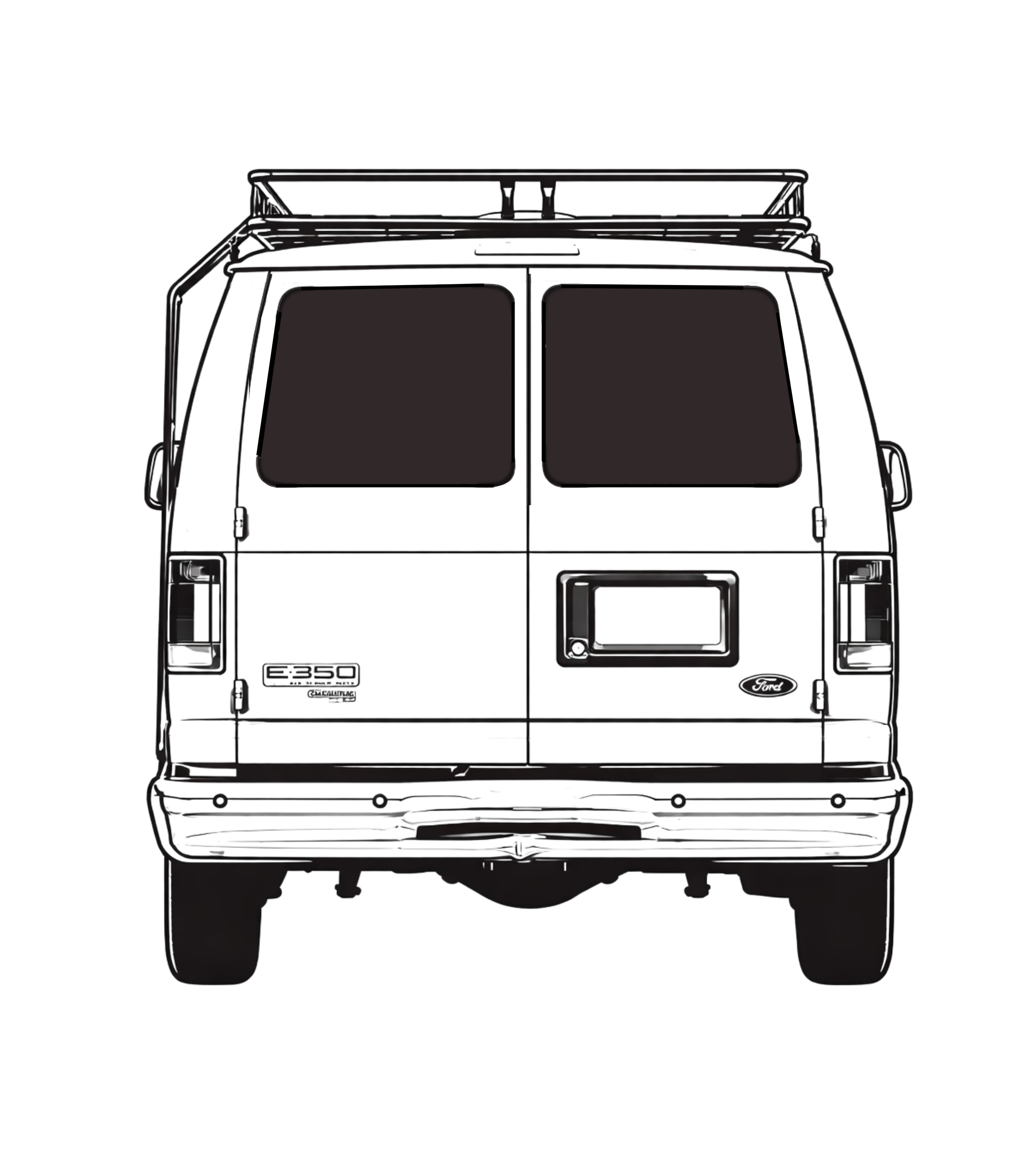 Fenêtres arrière Éconoline 2008-2014