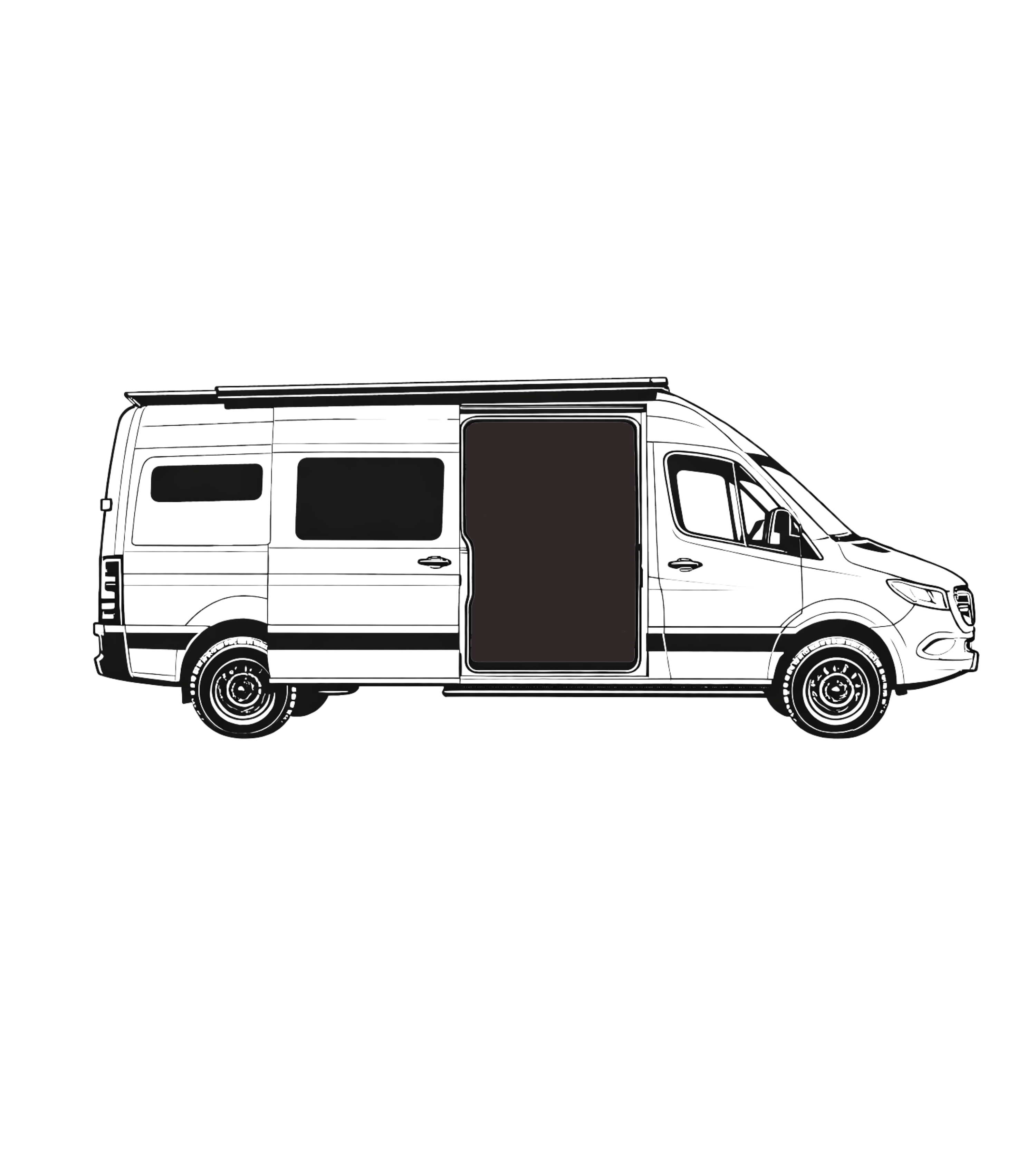 Moustiquaire porte latérale Sprinter 2007-2026