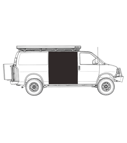 Moustiquaire porte latérale Chevrolet express