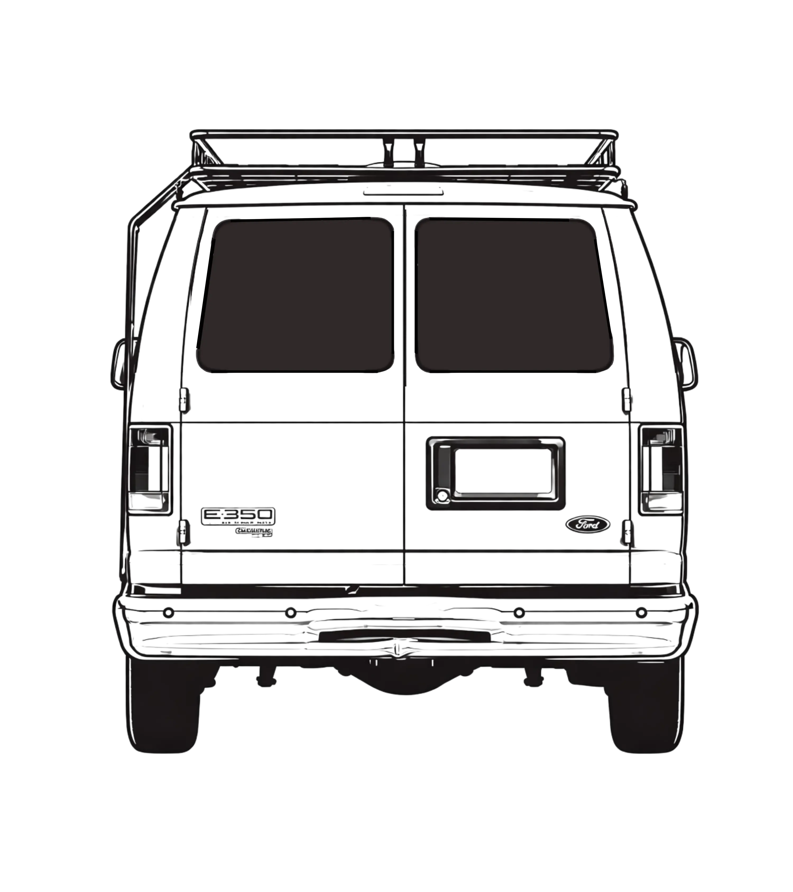Fenêtres arrière Éconoline 2008-2014