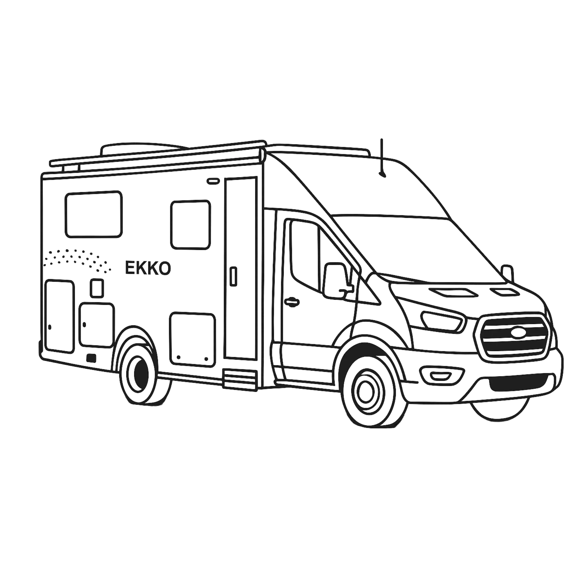 Fenêtres latérales Transit Ekko