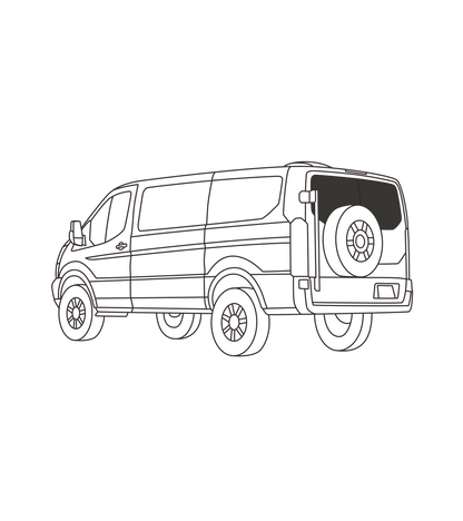 Fenêtres arrière Transit (Toit bas)