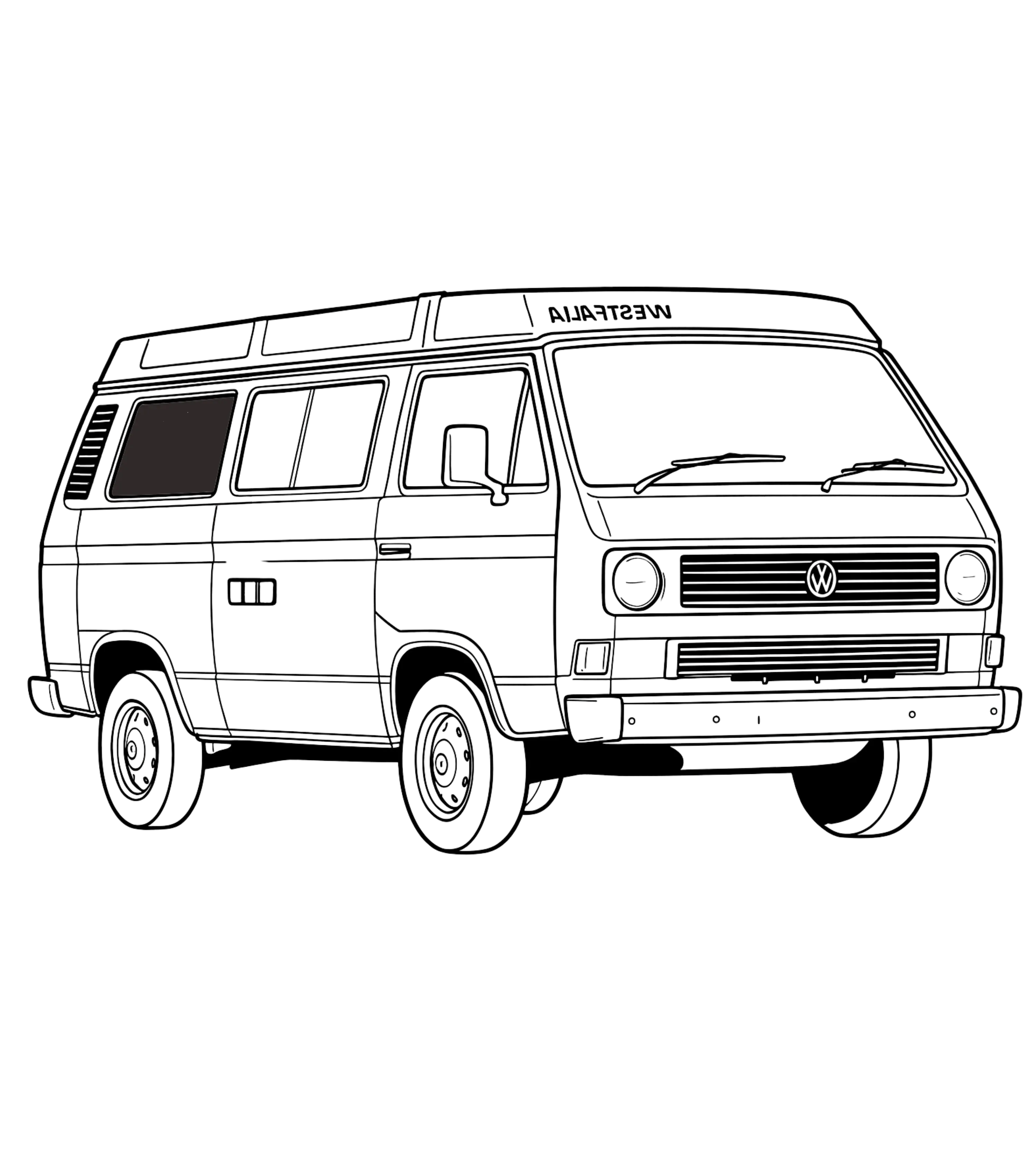 Fenêtres latérales (rangée 2) Volkswagen Vanagon 1980-1991 | Côté passager