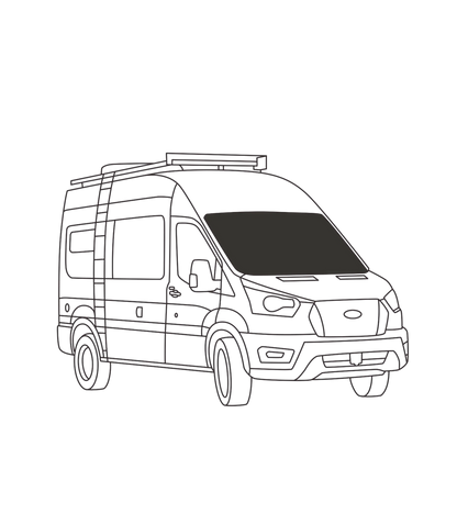 Pare-brise Transit (Toit moyen/haut)