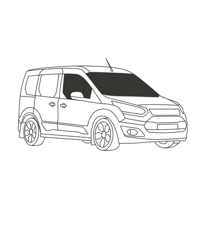 Cabine avant Transit Connect 2014+