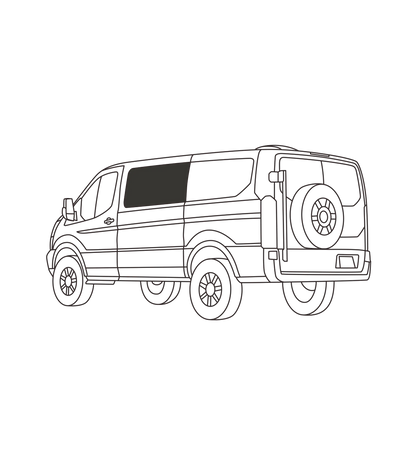 Fenêtre crew Transit (Toit bas)